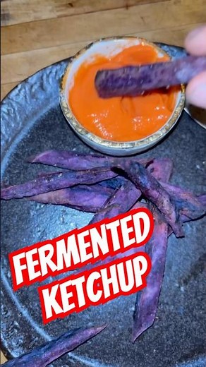 Fermented Ketchup using mamey sapote and spiced sourdough vinegar