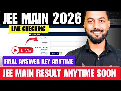 LIVE✅|JEE Main 2026 Result OUT Anytime|JEE Main 2026 Final Answer Key|JEE Main 2026 Marks Vs %tile