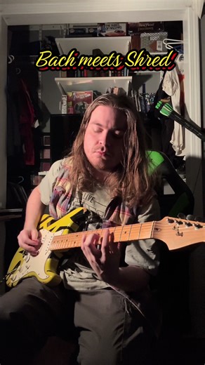 Some Bach for the evening #bach #shred #classical #guitat #neoclassicalmetal