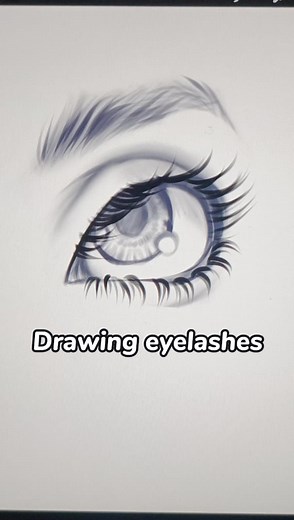 383K views · 7.5K reactions | A highly requested tutorial - how to draw eyelashes. #arttutorial #arthack #digitalart #eyetutorial #drawing | Art by MayBot | Facebook
