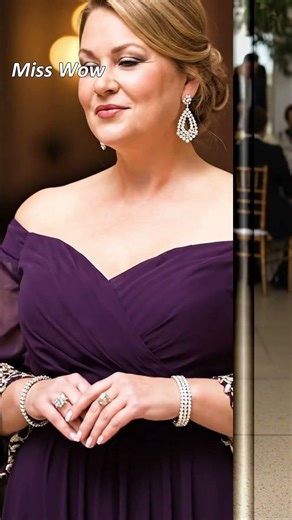 Flatter Your Curves: Best Off-The-Shoulder Plus Size Mother of the Bride Gowns