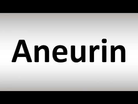 How to Pronounce Aneurin