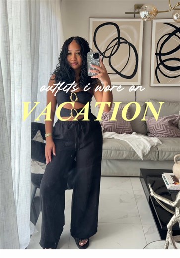 a few of the outfits I wore on vacation🤍🌴🇩🇴 OUTFIT 1: SHEIN Swimsuit - 52619346 SHEIN MUSERA Beach Pants - 52925564 SHEIN Two Strap Sandal color black (my favs) - 61024650 OUTFIT 2: Fashion Nova Kore Ruched Off Shoulder bodysuit Fashion Nova Summer Blues Mini Skirt Set (comes as a set) Pretty Little Thing sandals (sold out) OUTFIT 3: SHEIN MISSGUIDED Set - 34833008 SHEIN Two Strap Sandal color white - 61024650 Long Champ Mini LE PLIAGE color Forest OUTFIT 4: SHEIN MUSERA orange bikini (sold 