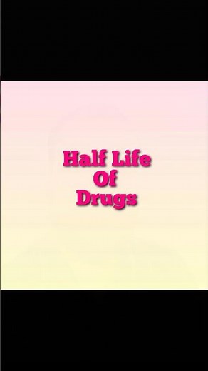 Define Half life of Drug #halflife