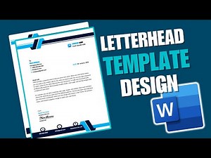 Professional Letterhead Design in MS Word