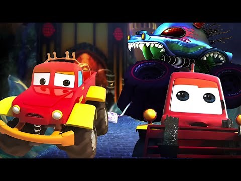 Haunted House Monster Truck in Island + More Amazing Cartoon Videos for Kids by Monster Truck Dan