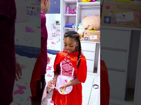 Celebrating World Book Day in my Little Red Riding Hood costume 📚👧🤍