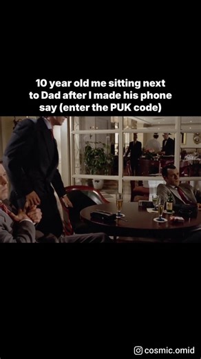 Cosmic Omid | That sinking feeling when you mess with Dad's phone and trigger the PUK code apocalypse 😅 Who else remembers sweating bullets as a kid? 🇺🇸... | Instagram