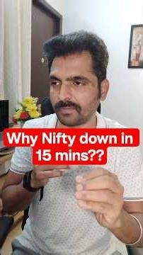 WHY NIFTY DOWN ? - 15 MINS 269 POINT DOWN 29 May 2026