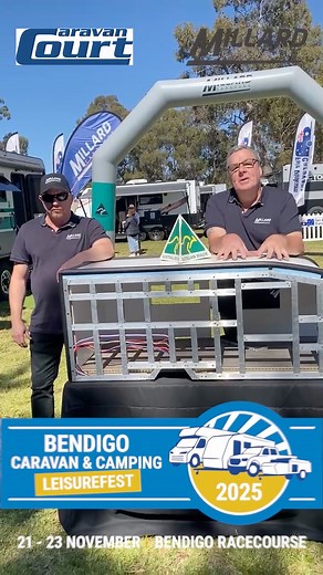 The day is finally here — the Bendigo Leisurefest! 🎉 Millard Caravans is all set with the team from Caravan Court and we’re ready for a huge weekend. Find us on Site 116A with plenty of stock on display and ready to tow away. Come check out the range and score a great deal! #BendigoLeisurefest #MillardCaravans #CaravanCourt #CaravanLife #CaravanShow #CaravanExpo #CaravansAustralia #AussieCaravans #SeeAustralia #ExploreAustralia #TravelAustralia #AdventureReady #TowAndGo #WeekendAdventure #Carav