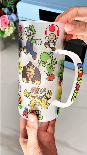 How to Custom Super Mario Full-Print Mug with Sublimation Oven 🔥Seamless No Gaps #pydlife#supermario