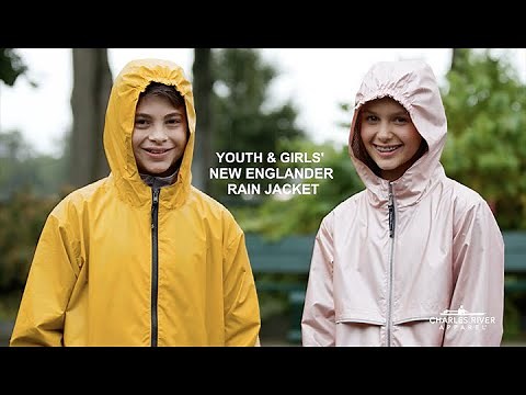 Youth & Girl's New Englander® Rain Jacket | Charles River Apparel