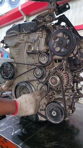 Kia optima engine pulley belt install