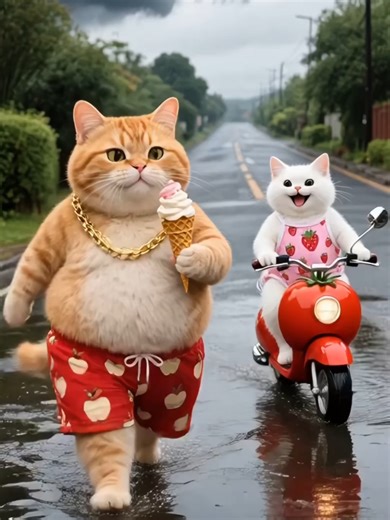 Silly Orange Cat Vs The white kitty #happiness #story #kitty #icecream #candy #hero #revenge #kittycat #kids #kidsoftiktok #kindness #catlover #cats #cat #catsoftiktok #fyp #3danimation #animation #anime #viralvedio