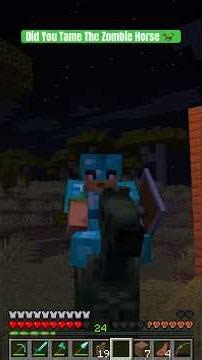 {Minecraft Survival Gameplay} Did You Tame The Zombie Horse 🐎!!