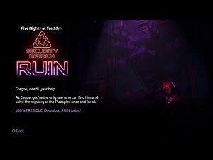 FNAF: Security Breach DLC Ruin Menu Update (Showcase)