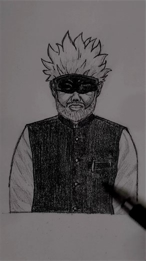 Narendra Modi Ji Digital Pencil Sketch 🇮🇳 #modi #shorts​Drawing our Prime Minister Narendra Modi Ji