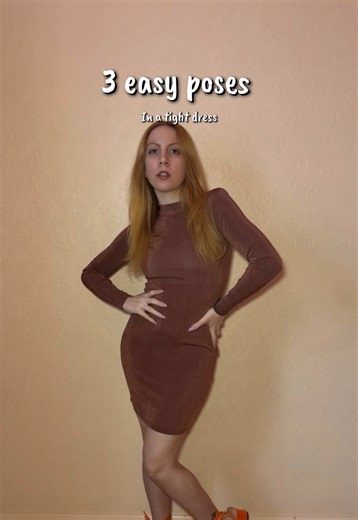 Easy poses ideas pt.7 - How to pose in a tight dress Save this and try these poses out! Drop your photos in the comments, I'd love to see them. #modeling #posingideas