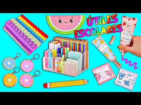 11 HAZLO TÚ MISMO IDEAS DE ÚTILES ESCOLARES - REGRESO AL COLEGIO - TRUCOS Y MANUALIDADES