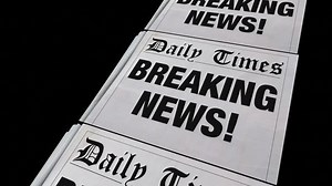 Breaking News Spinning Newspaper Headline 3d Animation
