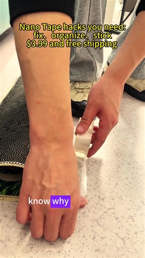 Is this tape magical? Nano black tech, sticks things like they’re welded on! #tiktoshop #fyp #diy #tiktok #uNanoTape