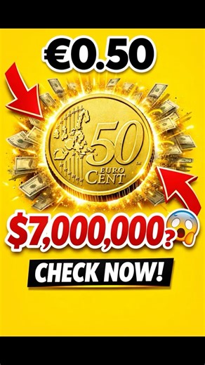 50 Euro Cent Coin Worth $7,000,000? 😱 Rare Coin Truth! #coincollecting #money #treasuresearch