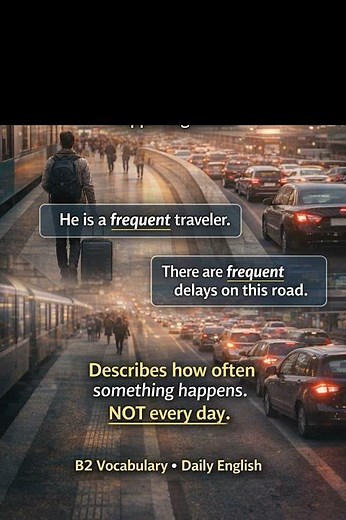 Frequent Meaning – B2 #frequent #b2english #englishshorts #learnenglish