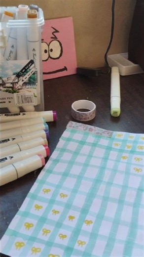 Aesthetic Pattern Paper Tutorial 🍃#diy #pintrest #journal #viral #foryoupage