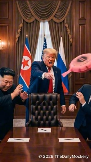 Putin & Kim's Whoopee Cushion Prank on Trump 😂💨 (AI)