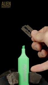 180K views · 1.2K reactions | green marker vs blade #asmr #asmrsounds #macroart #macro #macrophotography #makrofotografia #closeup #closeupphotògraphy #raw_macro #kings_macro #macro_highlight #macro_royals #macroworld_tr #macro_vision #macro_captures #macro_holic #microworld #microartist | Alien Inventory | Facebook