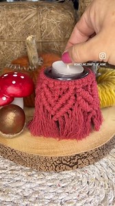 Macrame Tea Light Holder #macrametealight #macramecandle #macramejar | Caroline Fleming