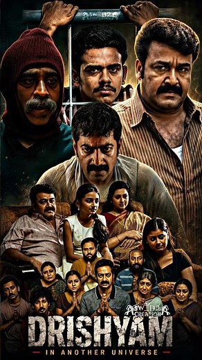 Drishyam in another Universe 😂📈 || A S W_D2A_CREATION #youtubeshorts #status #drishyam3 #mohanlal