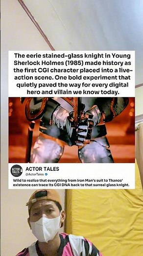 The eerie stained-glass knight in Young Sherlock Holmes (1985) made history as the first CGI