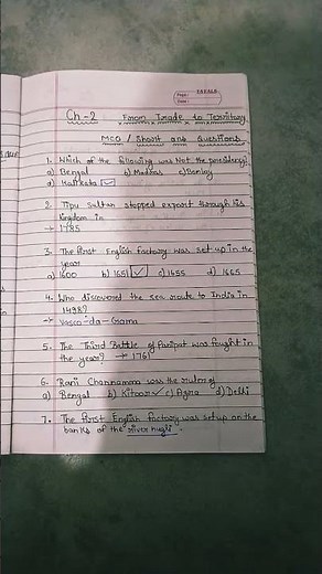 class 8 history chapter 2 | short answer questions history | mcq questions class 8 | #shorts#history