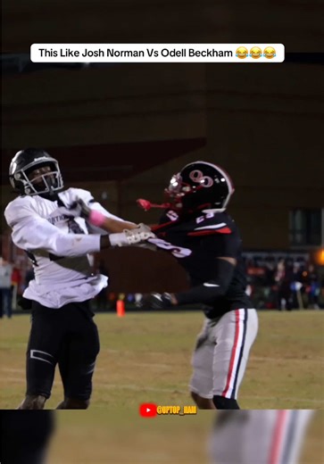 THEY LOOKING LIKE ODELL VS JOSH NORMAN😂😂 #odellbeckhamjr #joshnorman #highschoolfootball #highschool #football