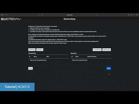 ACM210 Tutorial - 01. Basic Configuration