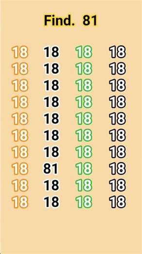 81 number the find