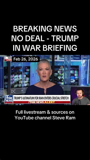 Breaking News: NO DEAL in Geneva talks - Trump enters closed door briefing likely discussing war #breakingnews #news #steveram #iran #fyp