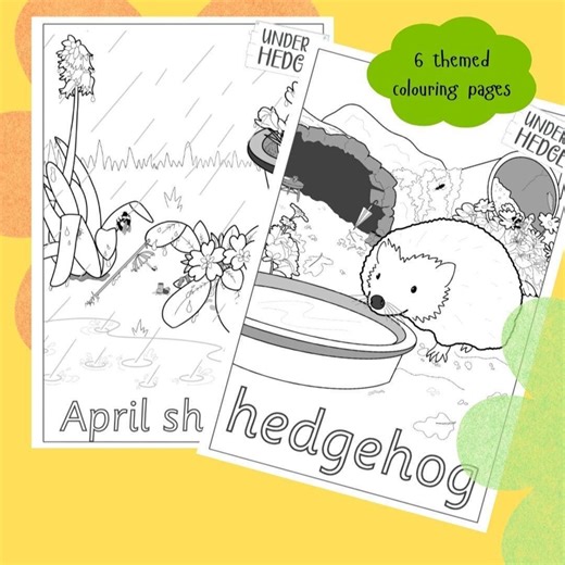 Signs of Spring Colouring Pages | Nature, Storytelling, Inference (digital Download) | EYFS KS1 | Language Development | Teacher Resource - Etsy