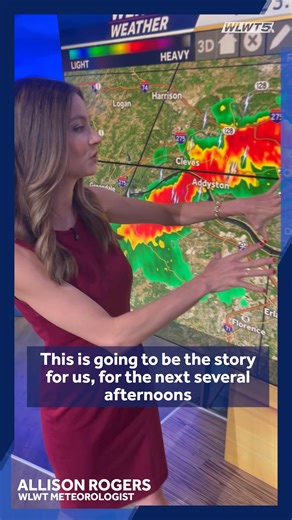 18K views · 94 reactions | Another day with more downpours in Cincinnati. Meteorologist Allison Rogers is tracking what to expect as Tuesday moves along. | WLWT | Facebook