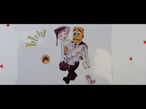 Funny Wedding Moment😅 Groom Carrying the Bride |Cartoon Love Story