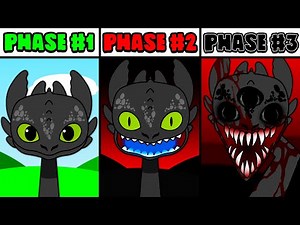All Phases in New Incredibox Sprunki OC of Toothless: From Phase 1 to Phase 3