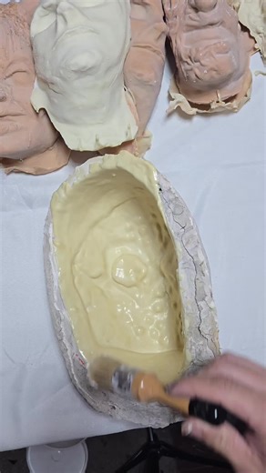 Slaughterhouse FX on Instagram: "Pulling a Slasher and Sludge Latex mask from the mold. #Latex #Mask #Mold #Sfx"