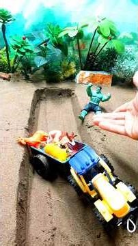 diy mini construction video how to make bridge with bricks #tractor #brick #cow