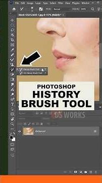 ( 33 ) Photoshop History brush tool quick - short tutorial #photoshop #tools