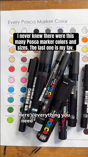 Did you know there were this many Posca marker colors and sizes?