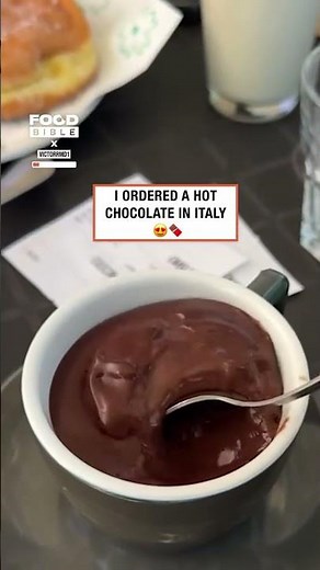 Italian hot chocolate 🍫