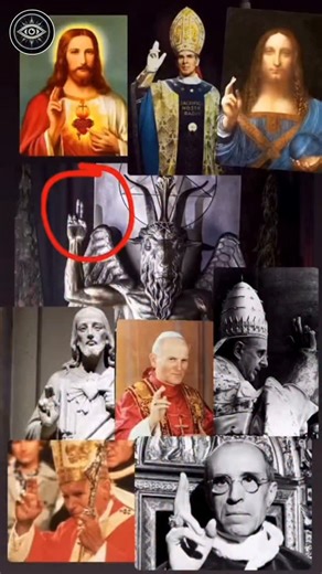 Conspiracy theories 👁️ on Instagram: "They told us it was “just a blessing gesture” and to trust the official story… but the pattern across centuries is impossible to ignore. Here’s what they don’t tell you: ✅ The same hand sign appears in paintings of Jesus, Popes, and even occult statues like Baphomet a symbol spanning religions, eras, and power structures. ✅ Art historians dismiss it as “artistic tradition,” but the repetition points to a deeper coded meaning hidden from the public. ✅ When s