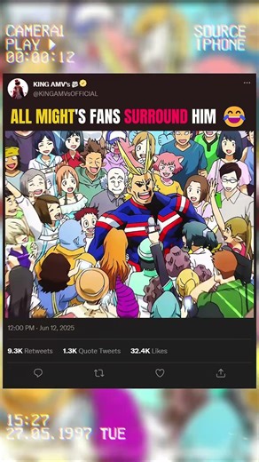 ALL MIGHT'S FANS SURROUND HIM 😂 | #myheroacademia #edit #mha #amv #anime