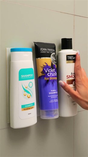 Smart Storage Hack for Shampoo Bottles! 🤩 Easy DIY Trick